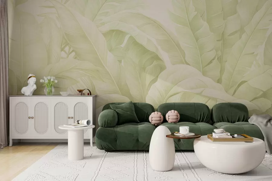 Fototapety Vintage tropické listy w05518v1