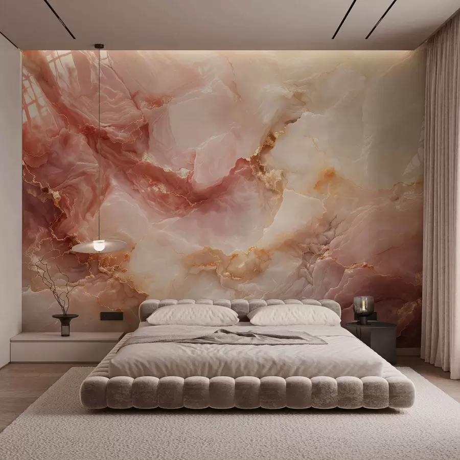 Fototapety Imitácia ružového mramoru w05519