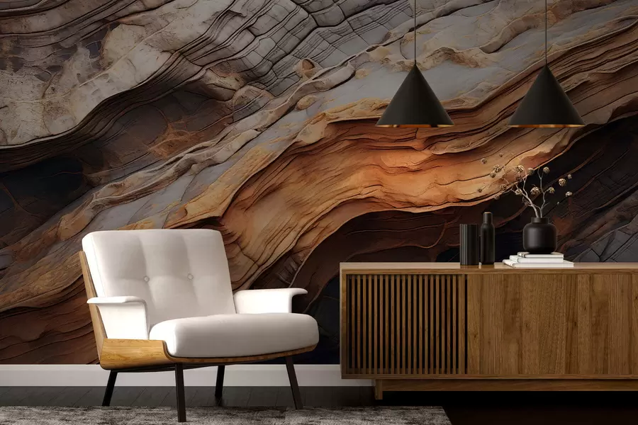 Fototapety Tmavá, sýta textúra dreva w05520