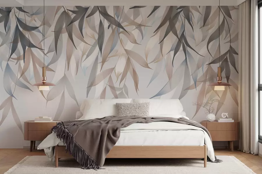 Fototapety Visuté dlhé listy w05523