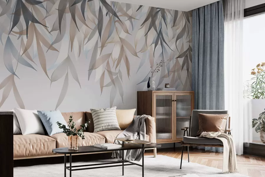 Fototapety Visuté dlhé listy w05523