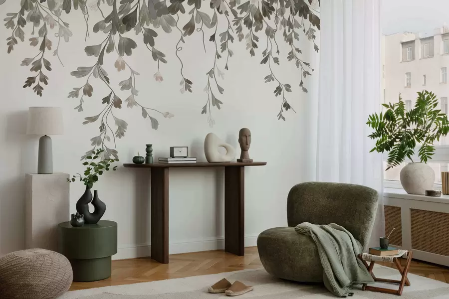 Fototapety Jemné visiace lístky w05526