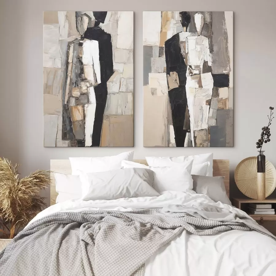 Obraz Abstraktné siluety páru m30391