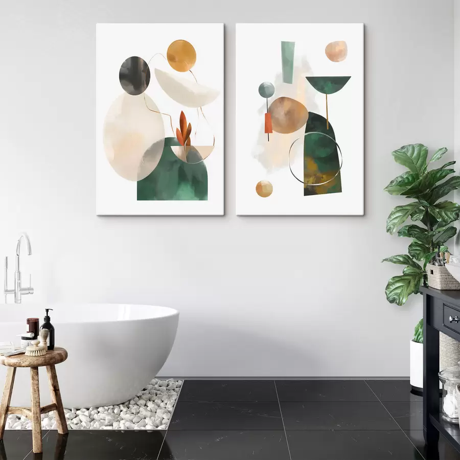 Obraz Abstrakcia s geometrickými tvarmi m30393