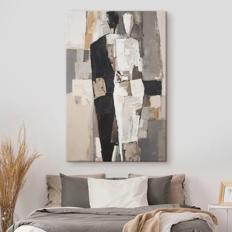 Obraz Abstraktné siluety páru s48925