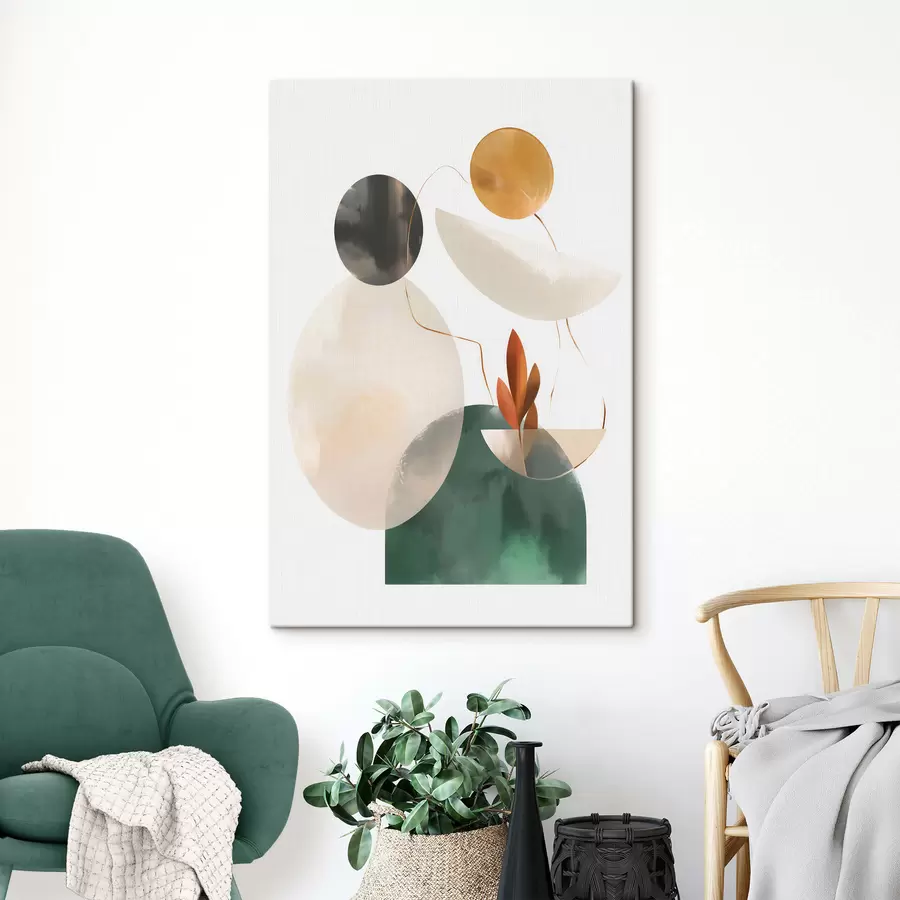 Fototapety Abstrakcia s geometrickými tvarmi s48963