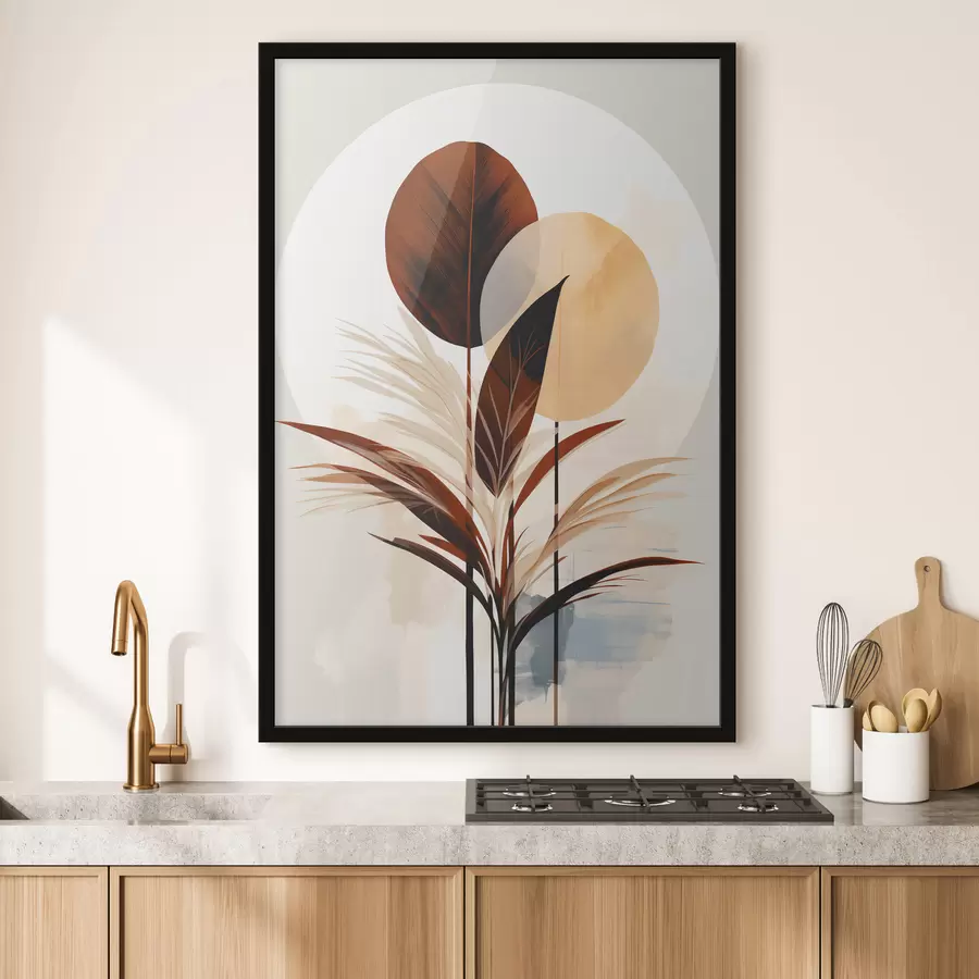 Fototapety Abstrakcia s rastlinou f48926