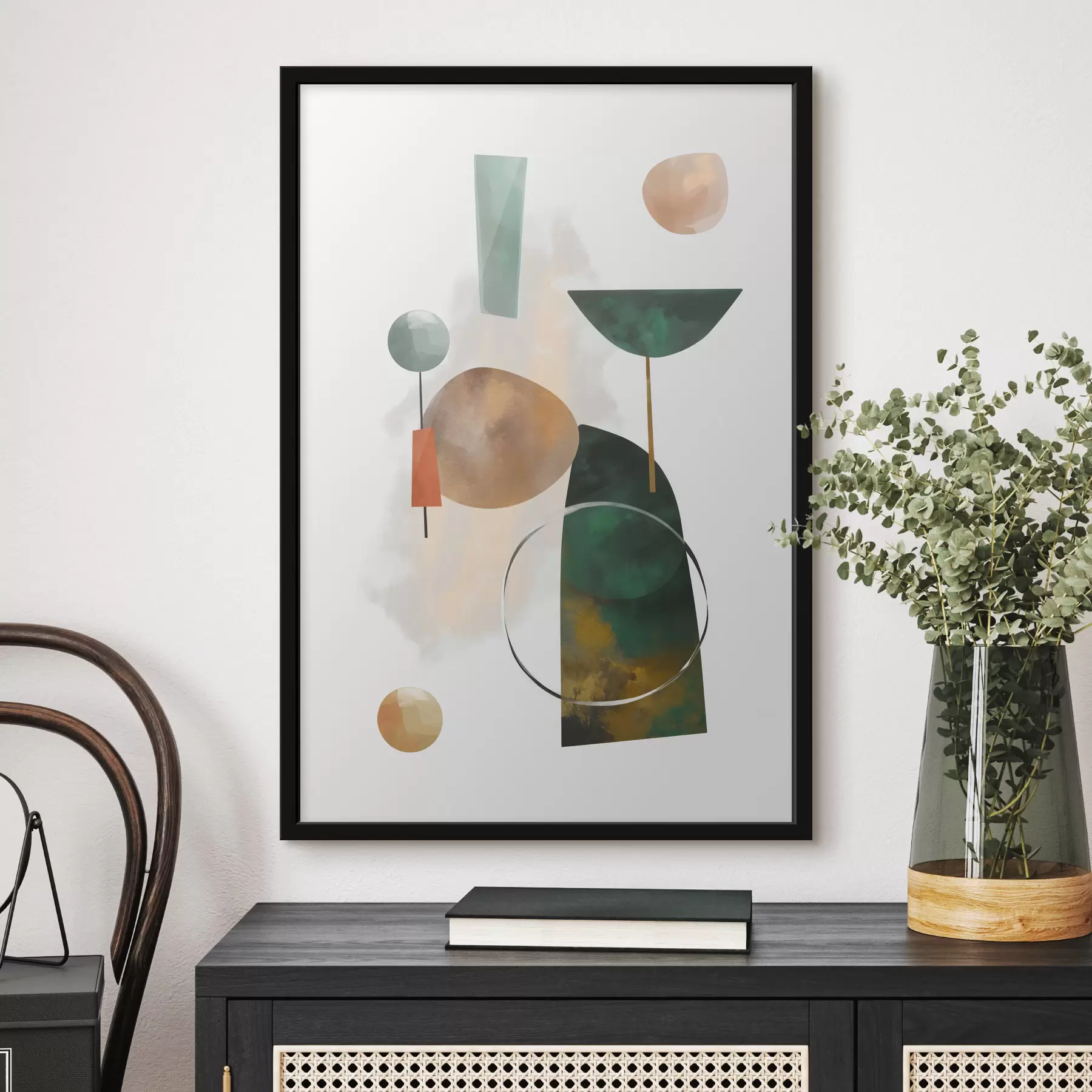 Fototapety Abstrakcia s geometrickými tvarmi f48930