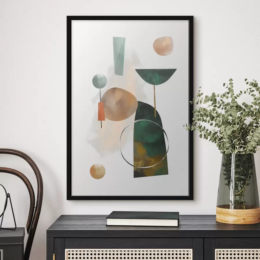 Fototapety Abstrakcia s geometrickými tvarmi f48930