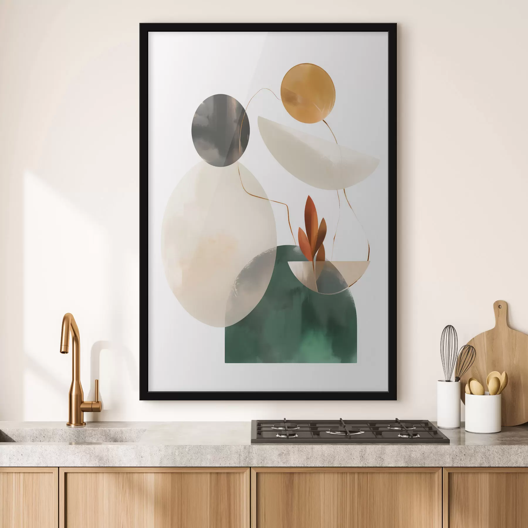 Fototapety Abstrakcia s geometrickými tvarmi f48963