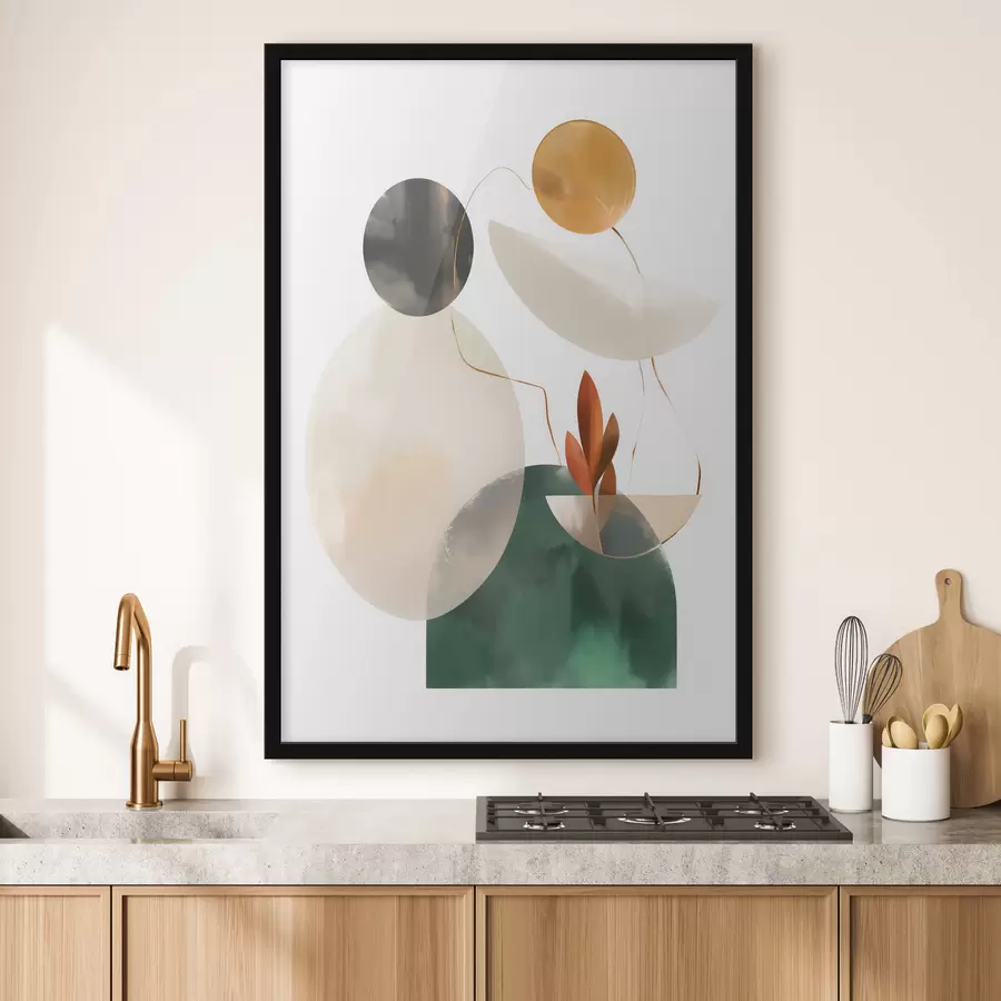 Fototapety Abstrakcia s geometrickými tvarmi f48963