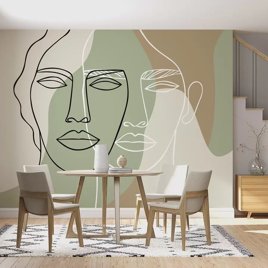 Fototapety Abstraktné tváre w05550