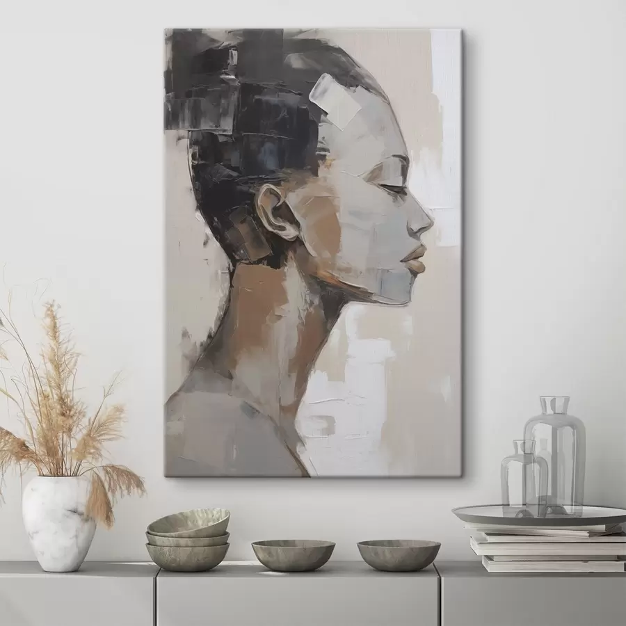 Obraz Portrét ženy v štýle maľby s48975