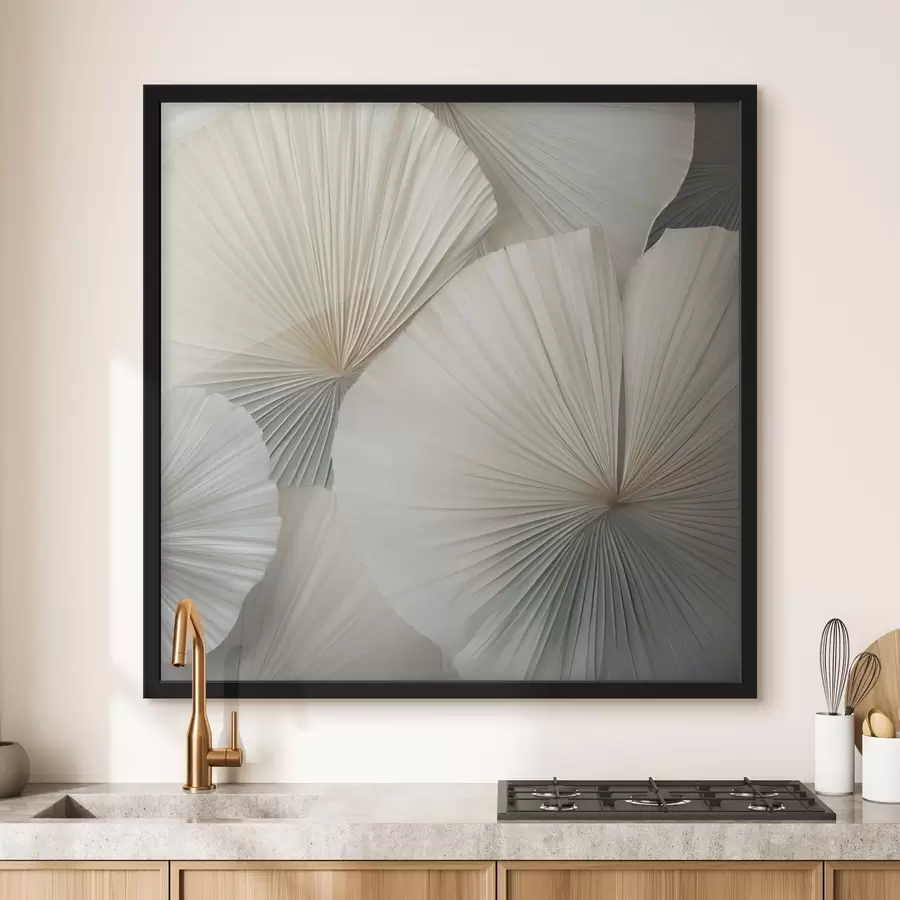 Fototapety Svetlé palmové listy v tvare vejára f48978