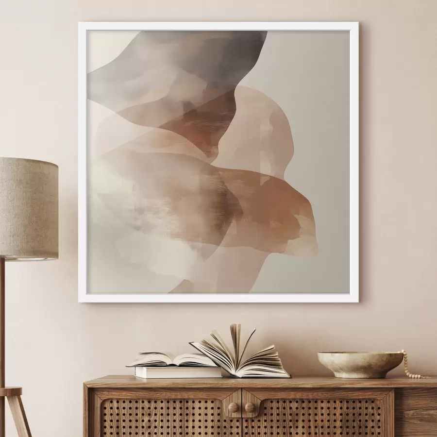 Fototapety Abstraktná kompozícia v teplých hnedo-béžových odtieňoch f48835