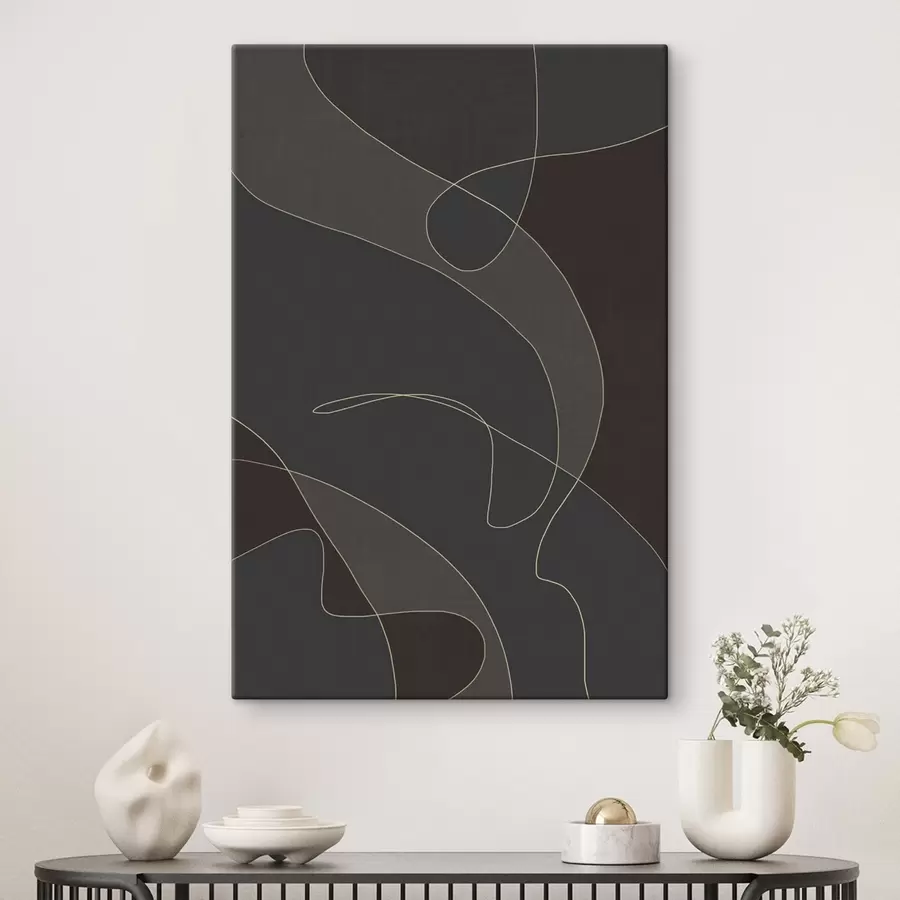 Obraz texturálna abstrakcia v tmavých odtieňoch s48997