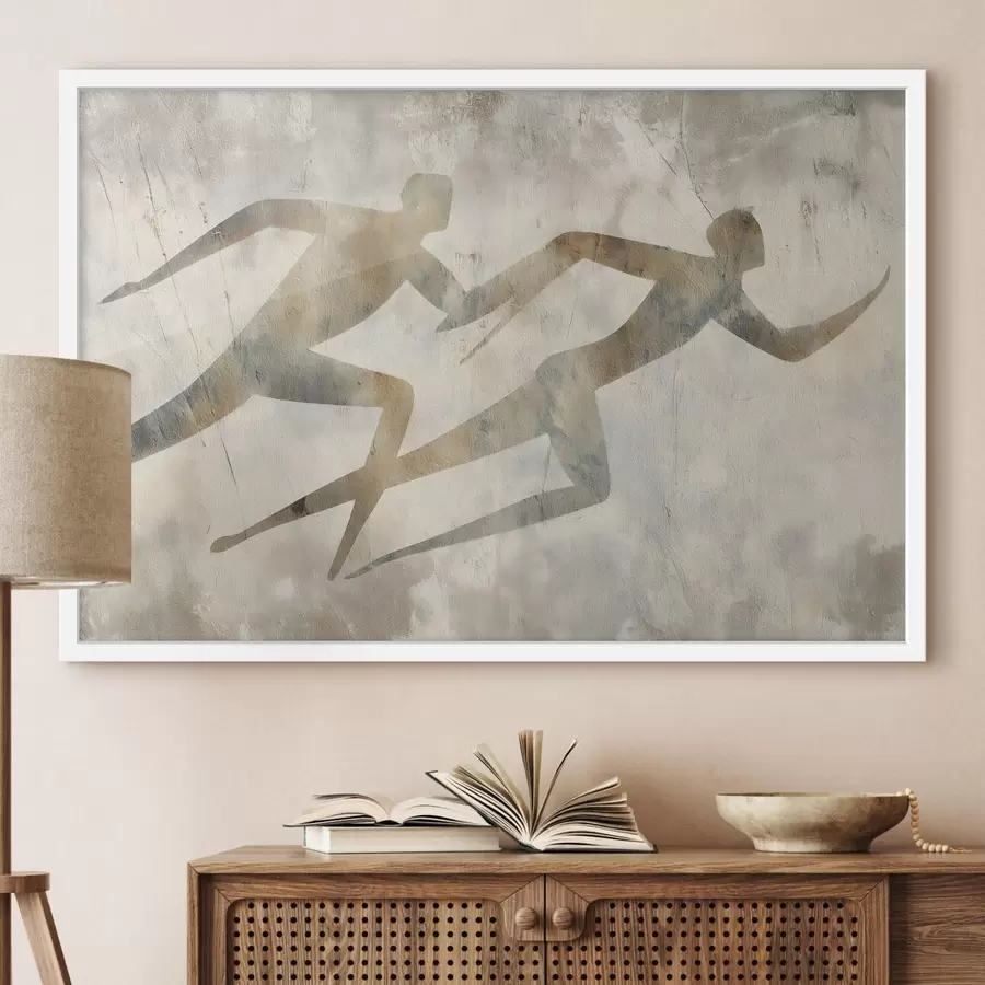 Fototapety abstraktné znázornenie dvoch bežiacich postáv f49005