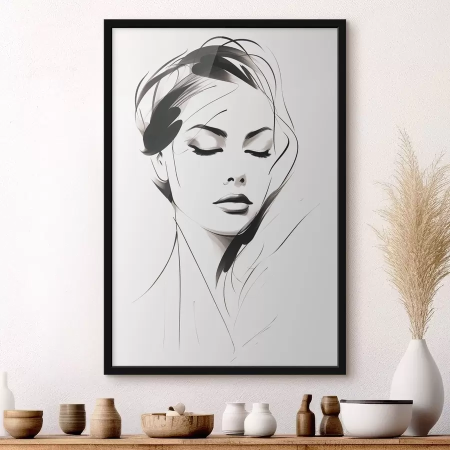 Fototapety Náčrt ženy f49024