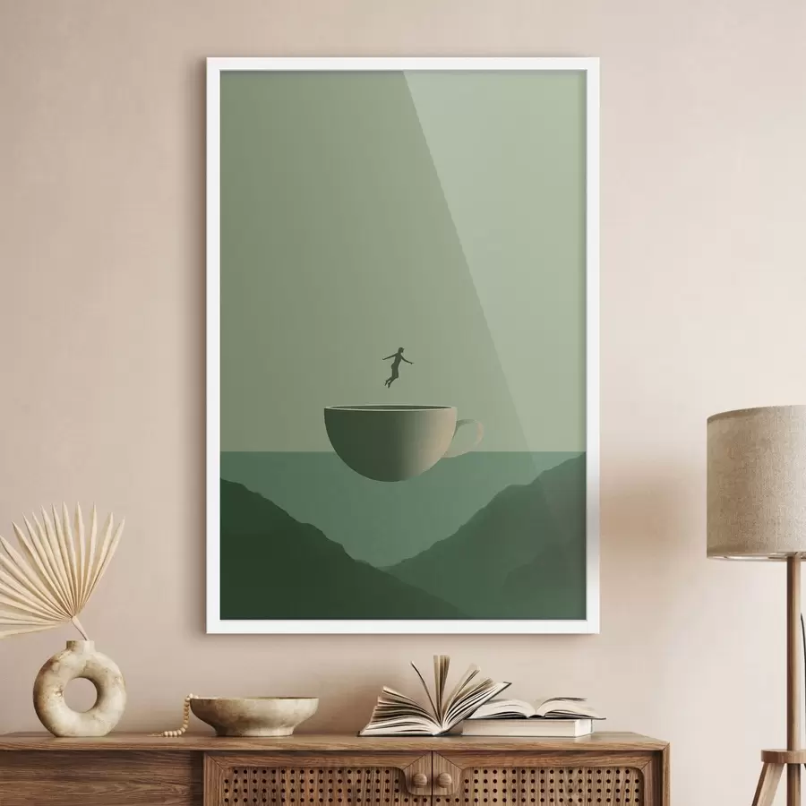 Fototapety Pohár nad horami f49028