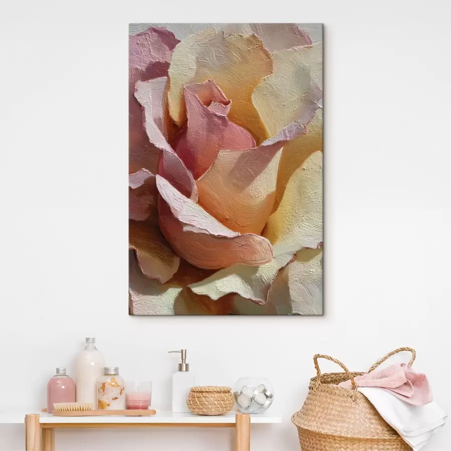 Obraz Textúra maľovaných kvetov s49032