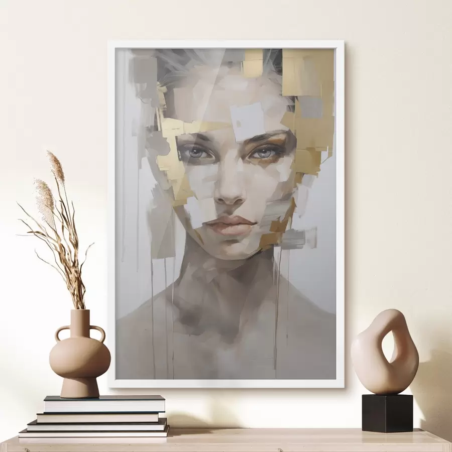 Fototapety Moderný abstraktný portrét f49046