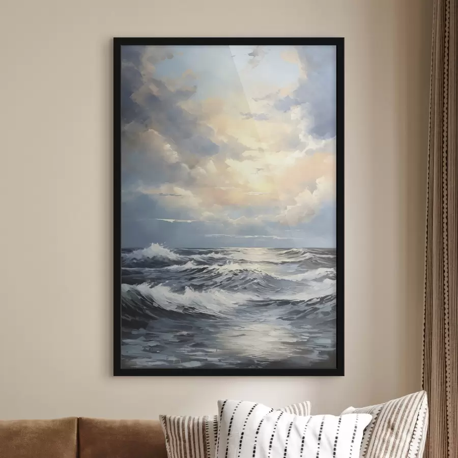 Fototapety Večerná obloha nad morom f49049
