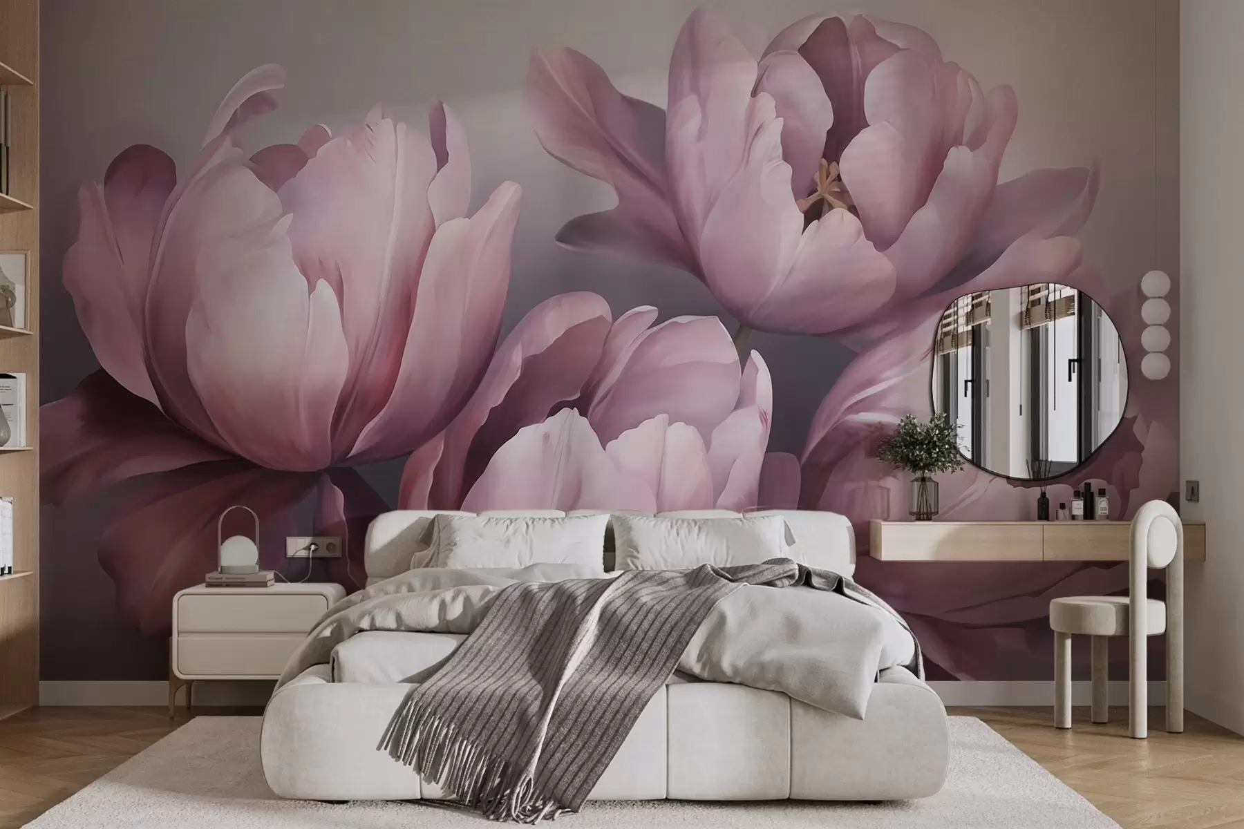 Fototapety Abstraktný obraz s motívom tulipánov w05593