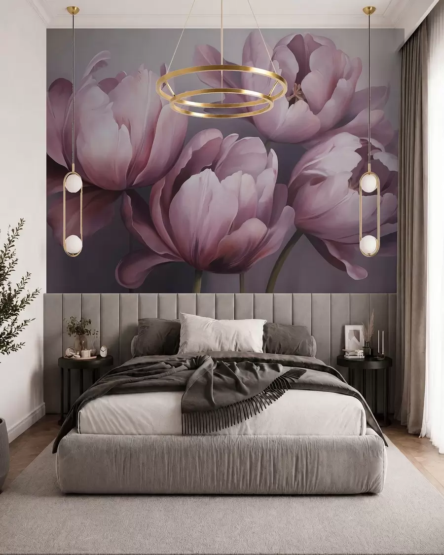 Fototapety Abstraktný obraz s motívom tulipánov w05593