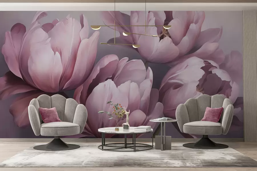 Fototapety Abstraktný obraz s motívom tulipánov w05593