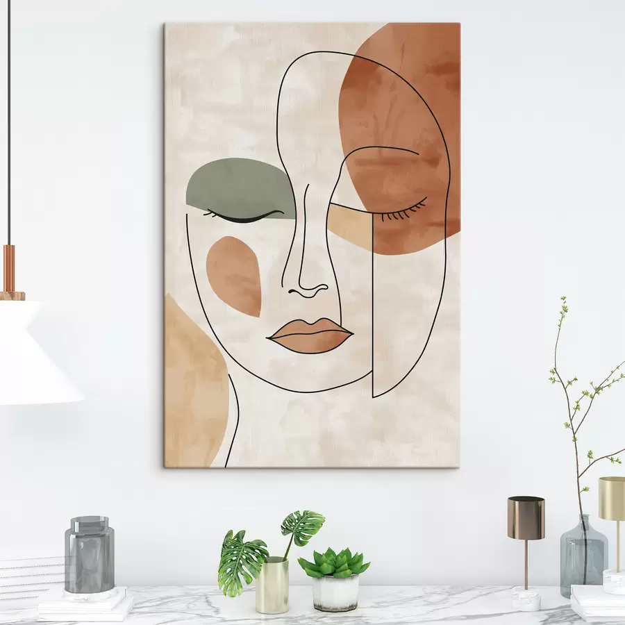 Obraz Abstraktná tvár s49265