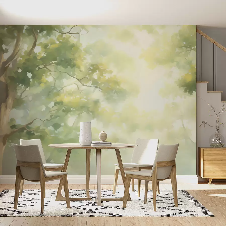 Fototapety Maľba znázorňujúca vetvy stromu w05588