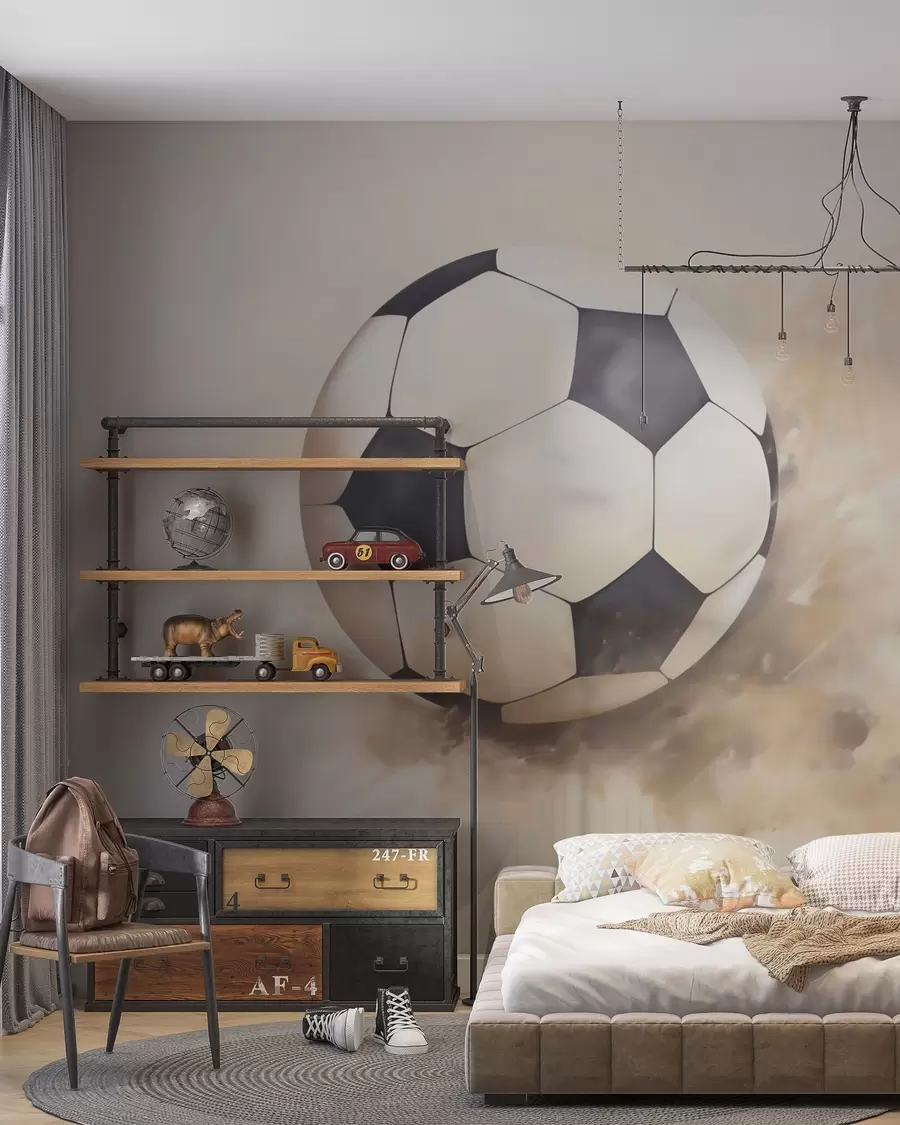 Fototapety Futbalová lopta v pohybe w05640