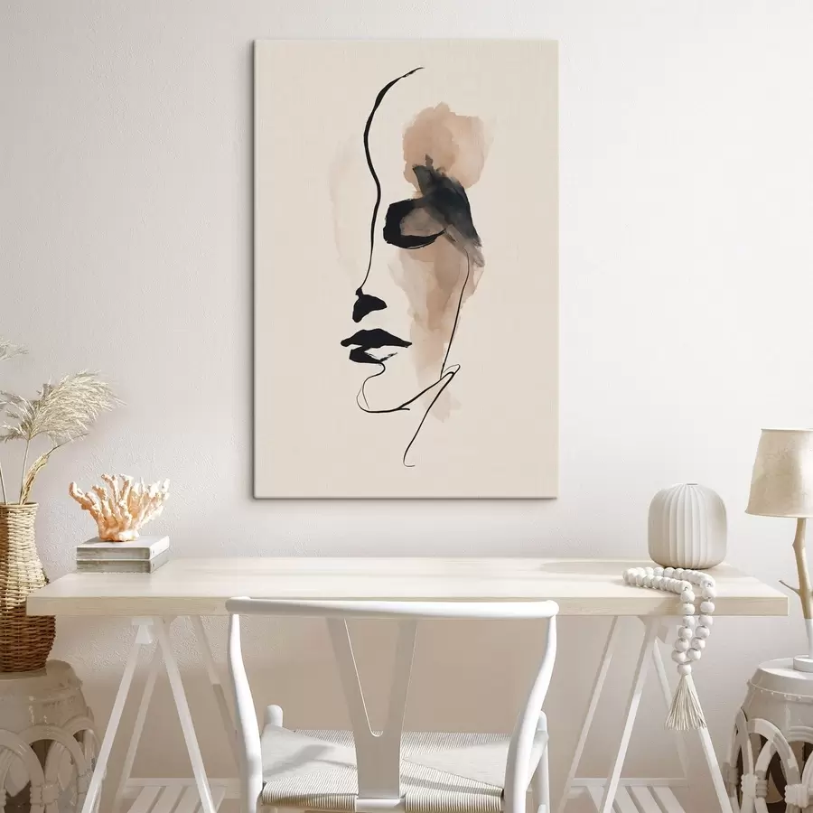 Obraz Minimalistická abstraktná tvár s49347