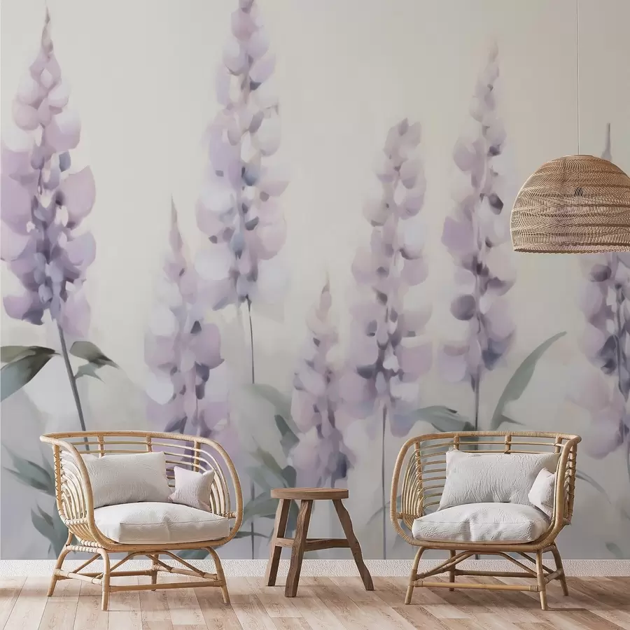 Fototapety Abstraktné kvety imitácia maľby w05661