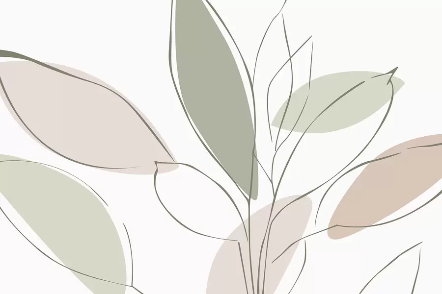Fototapety Abstraktné listy w05710
