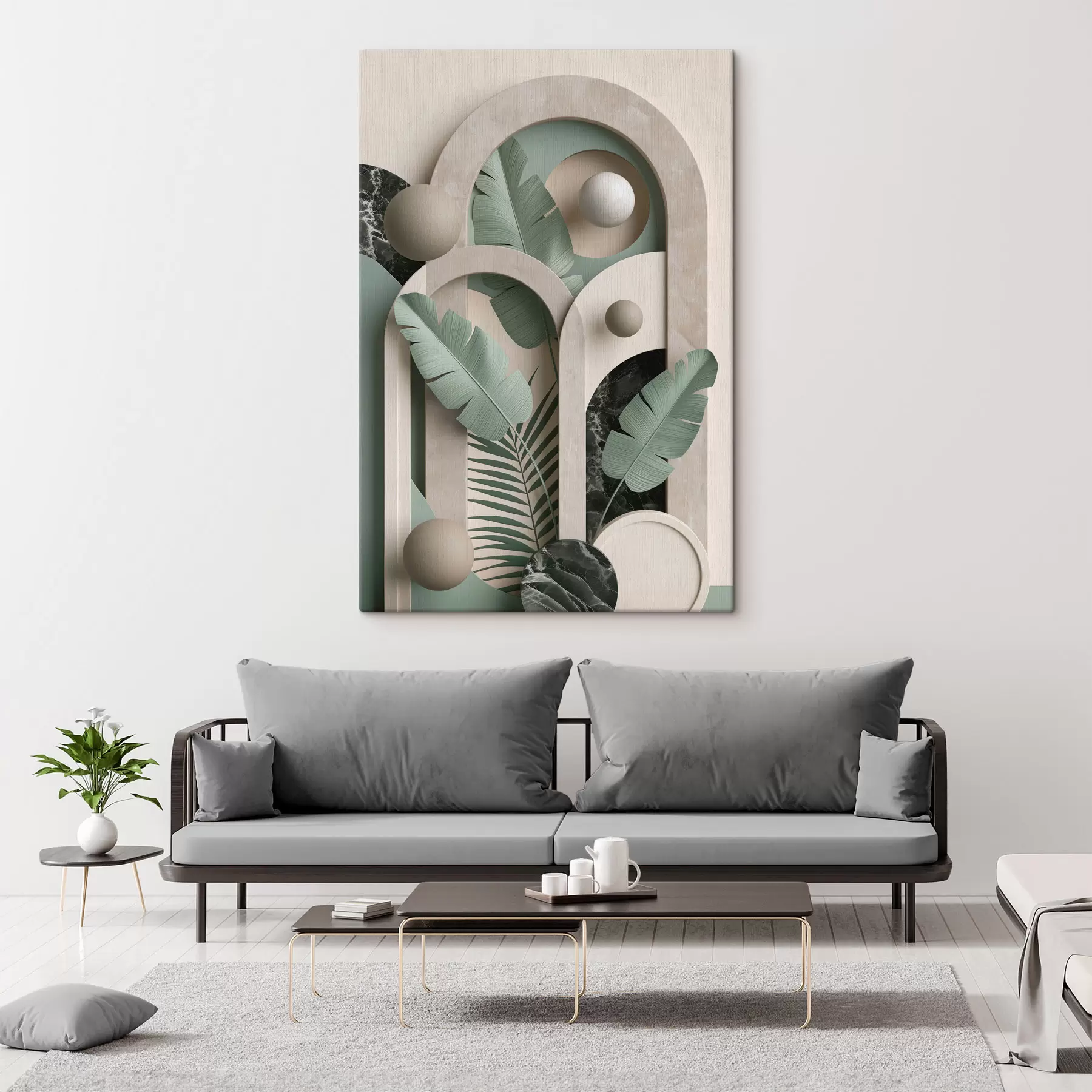 Fototapety Kompozícia botanického oblúka s49515