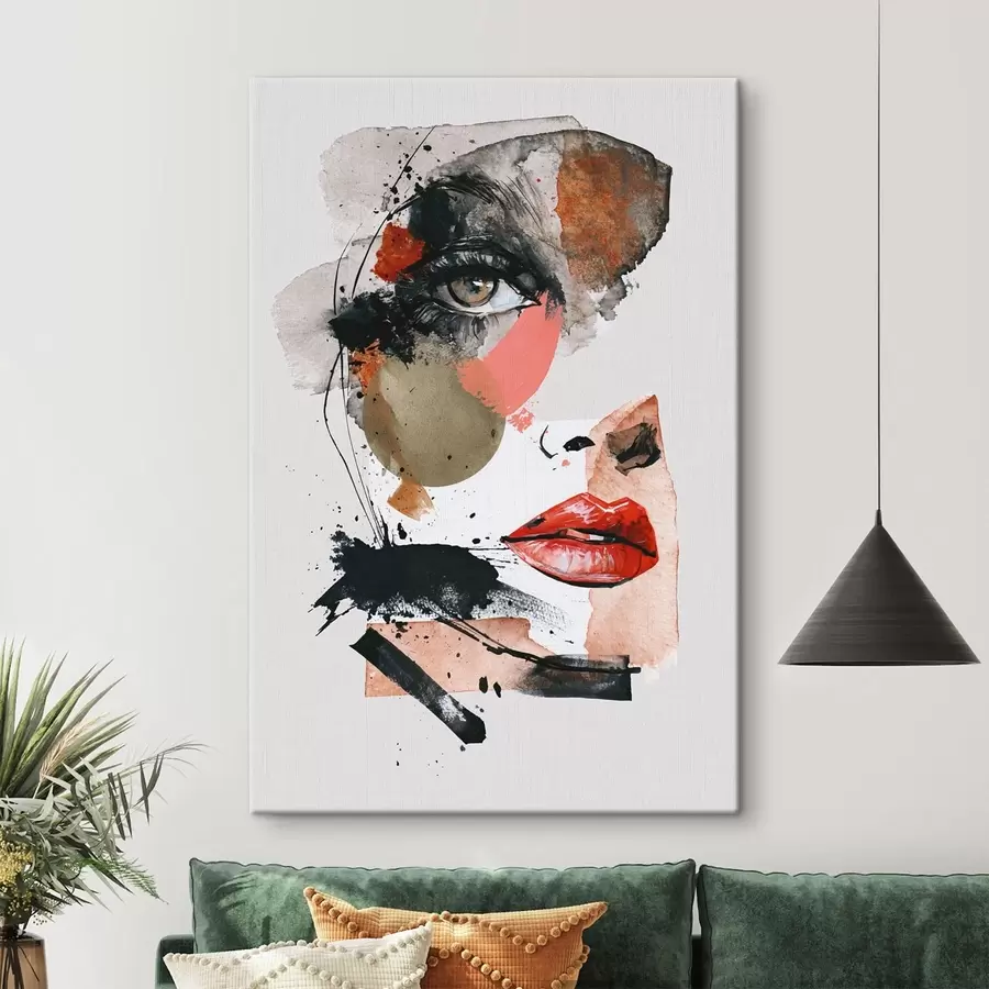 Fototapety Abstraktná ženská tvár s49521