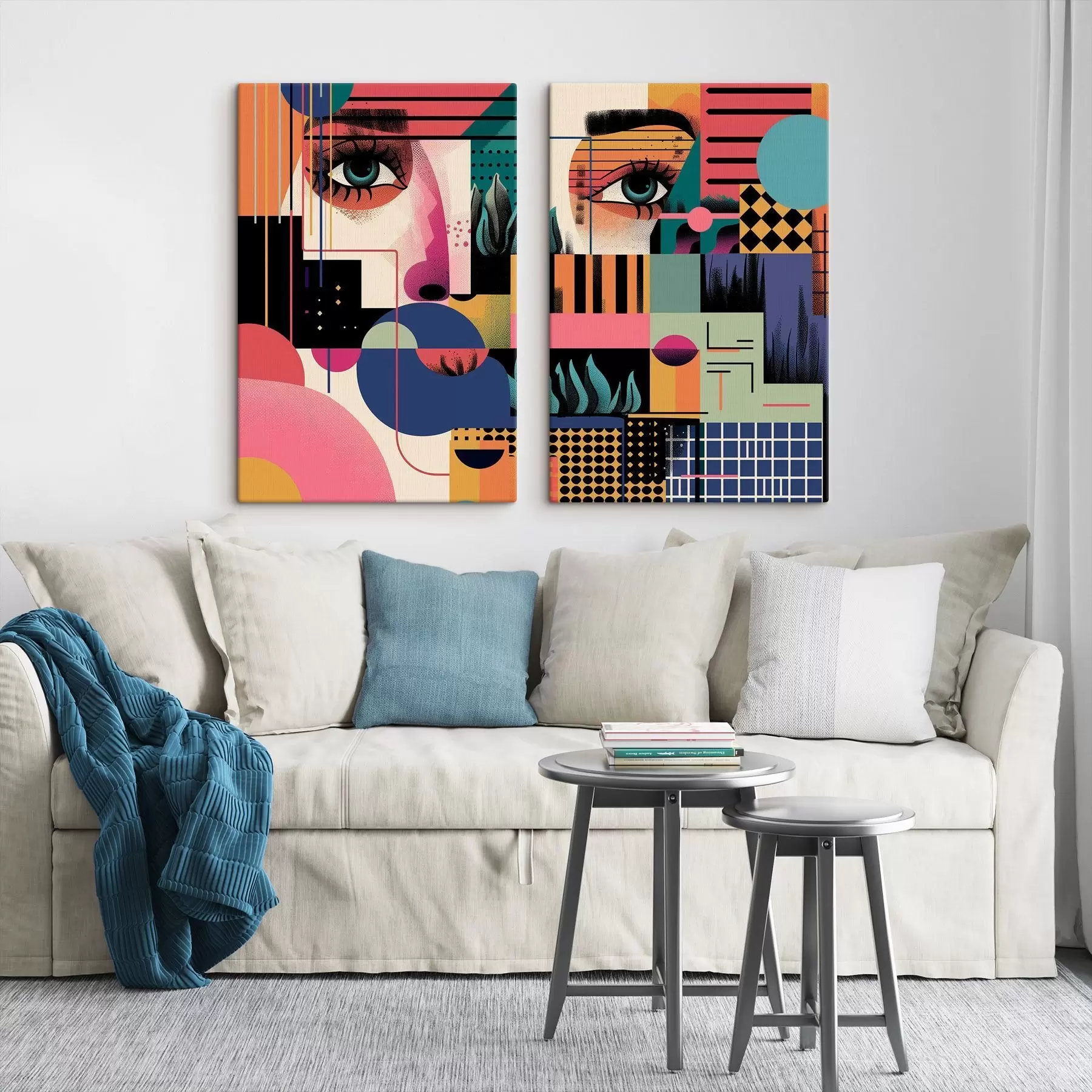 Obraz Geometrická abstrakcia v štýle pop-artu m30663
