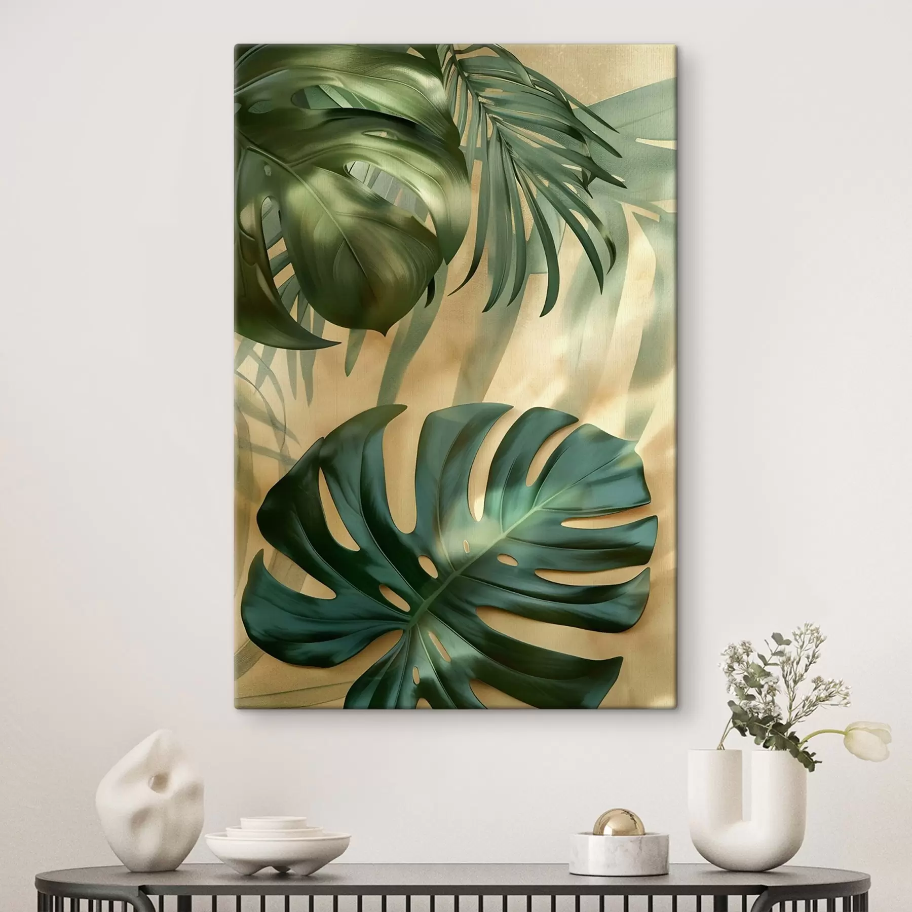 Obraz Monstera a tropické listy s49552