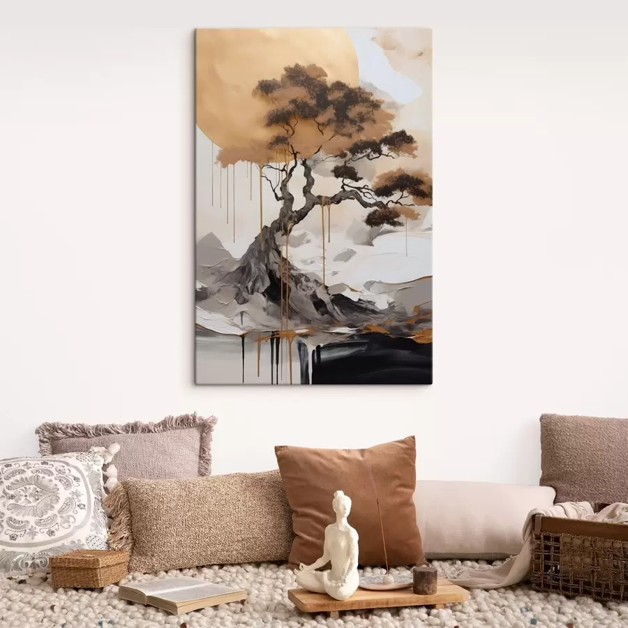 Obraz Dekoratívny bonsai, abstraktný obraz s49785