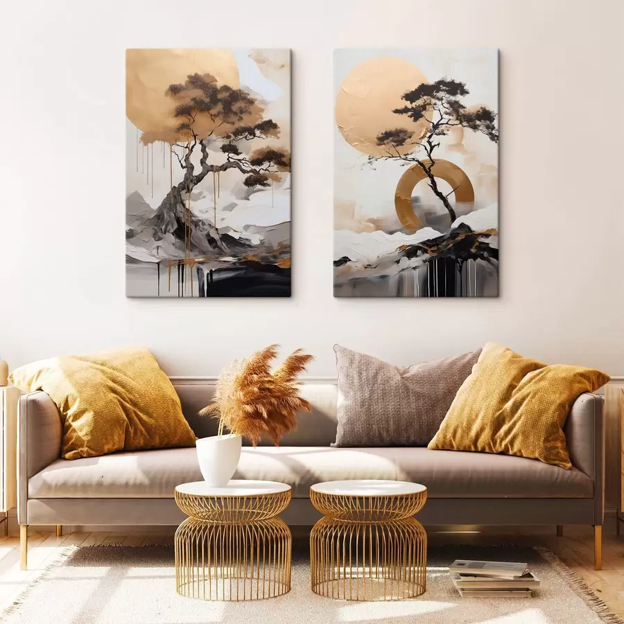 Fototapety Dekoratívny bonsai, abstraktný obraz m30688