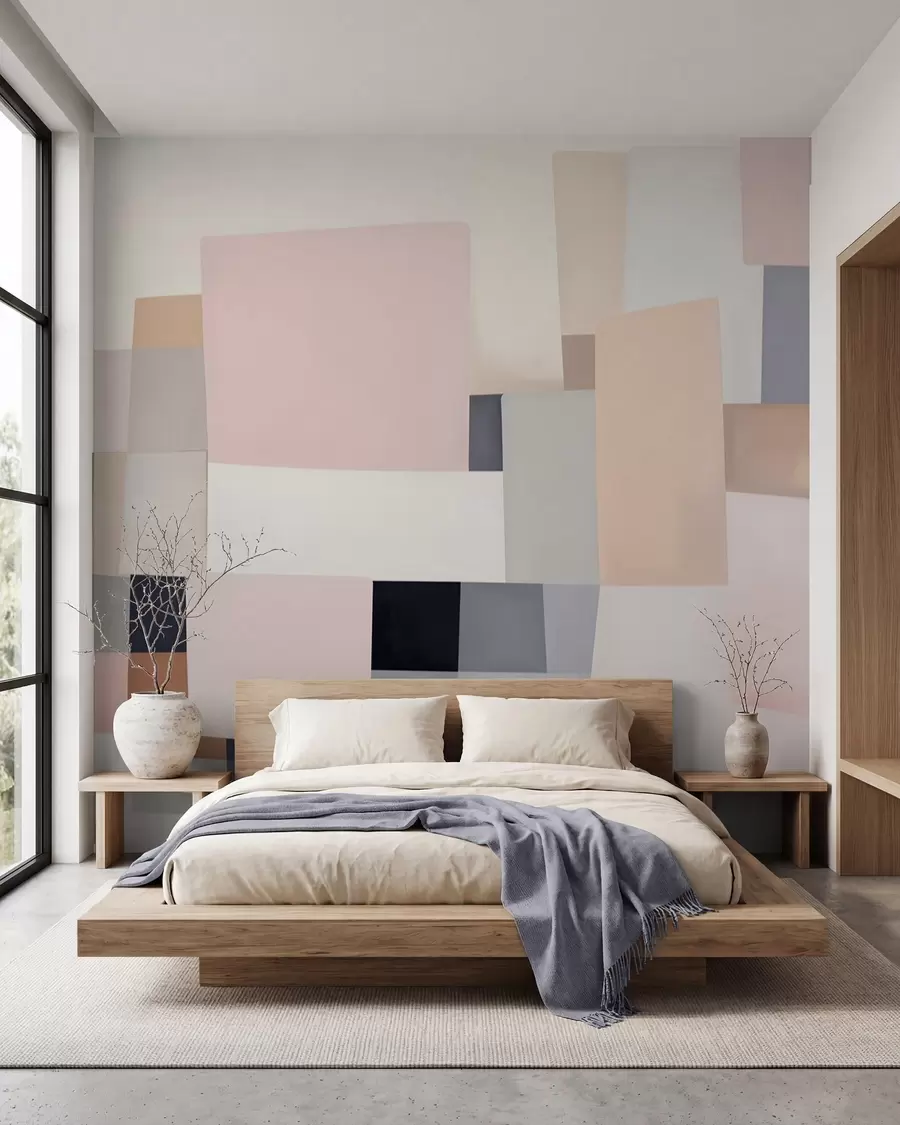Fototapety Geometrická abstrakcia s imitáciou rozmazania a textúry w05785