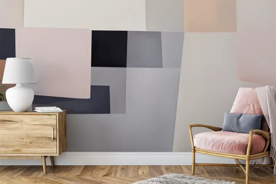 Fototapety Geometrická abstrakcia s imitáciou rozmazania a textúry w05785