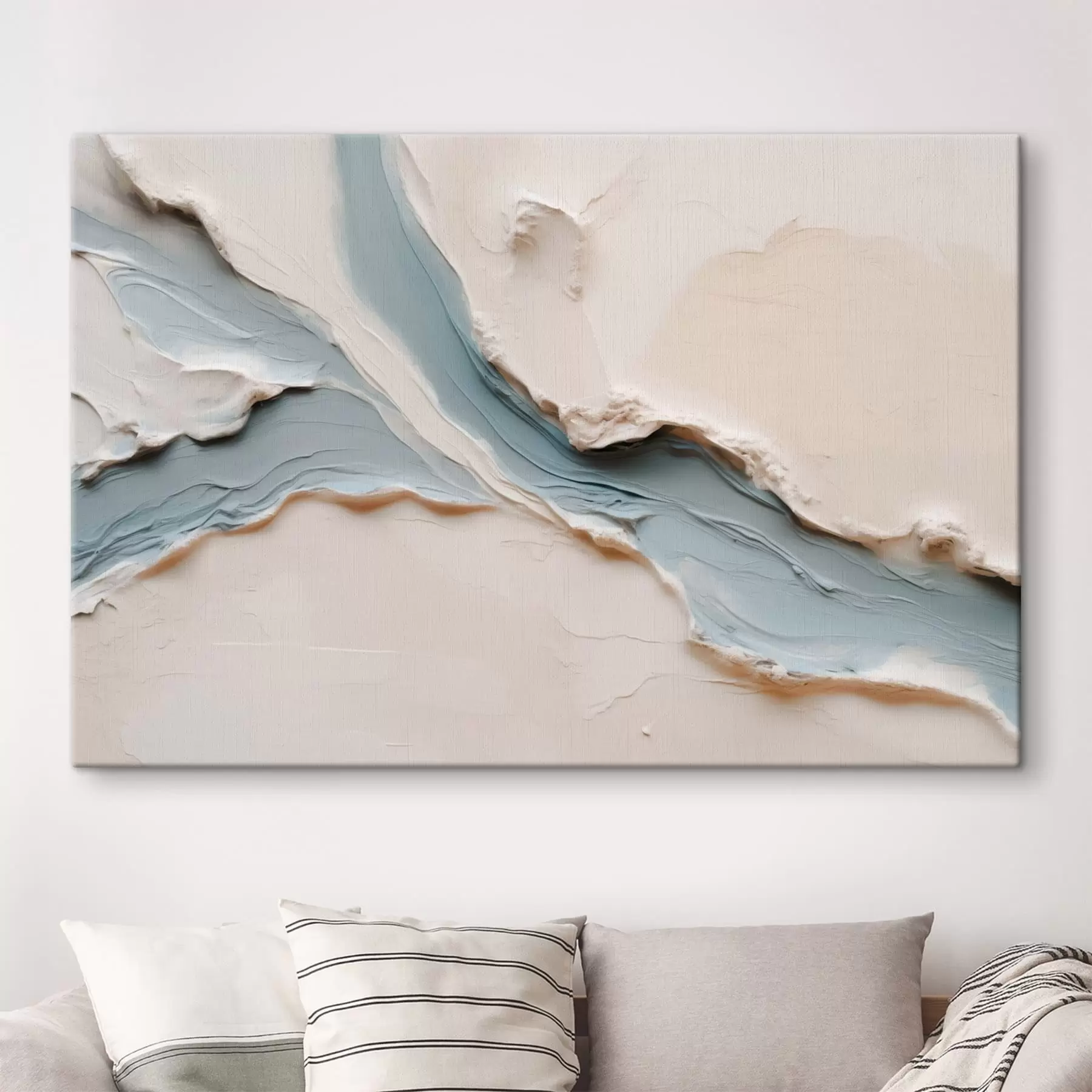 Obraz Abstraktný dizajn s efektom modrého prúdu s49953