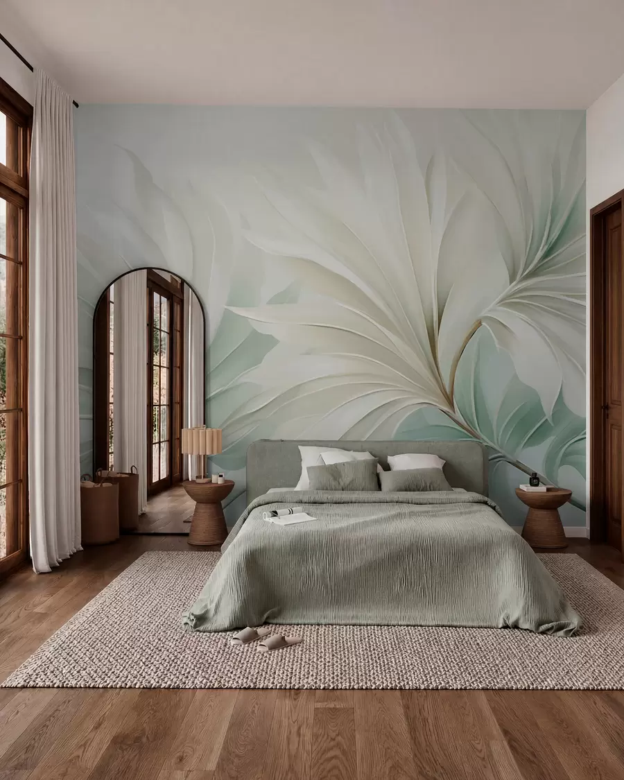 Fototapety Tropické špicaté listy w05792