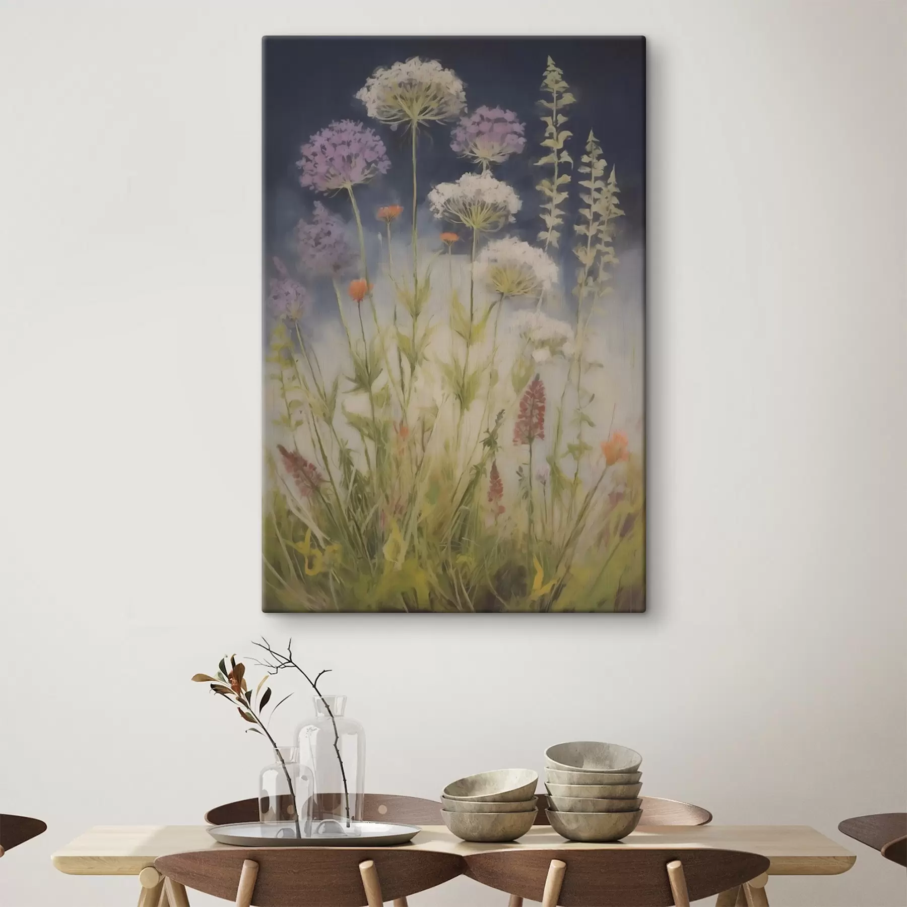 Obraz Lúčne trávy, imitácia maľby s50143