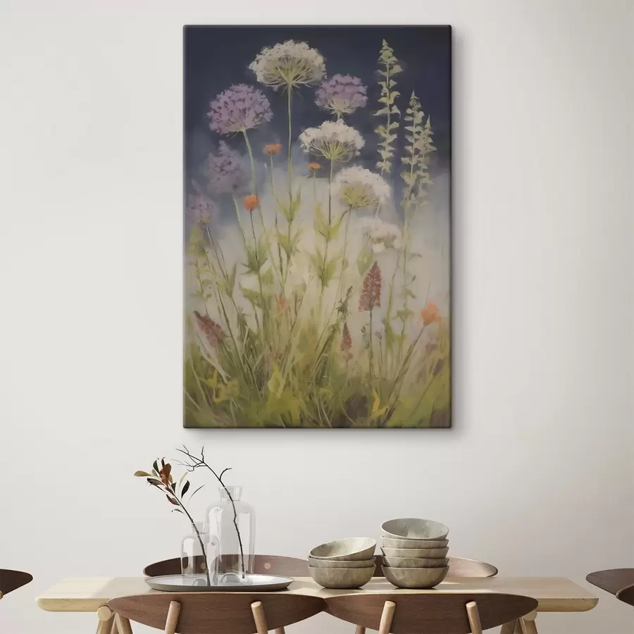Obraz Lúčne trávy, imitácia maľby s50143