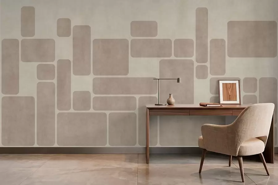 Fototapety Geometrický vzor so zaoblenými obdĺžnikmi w05141