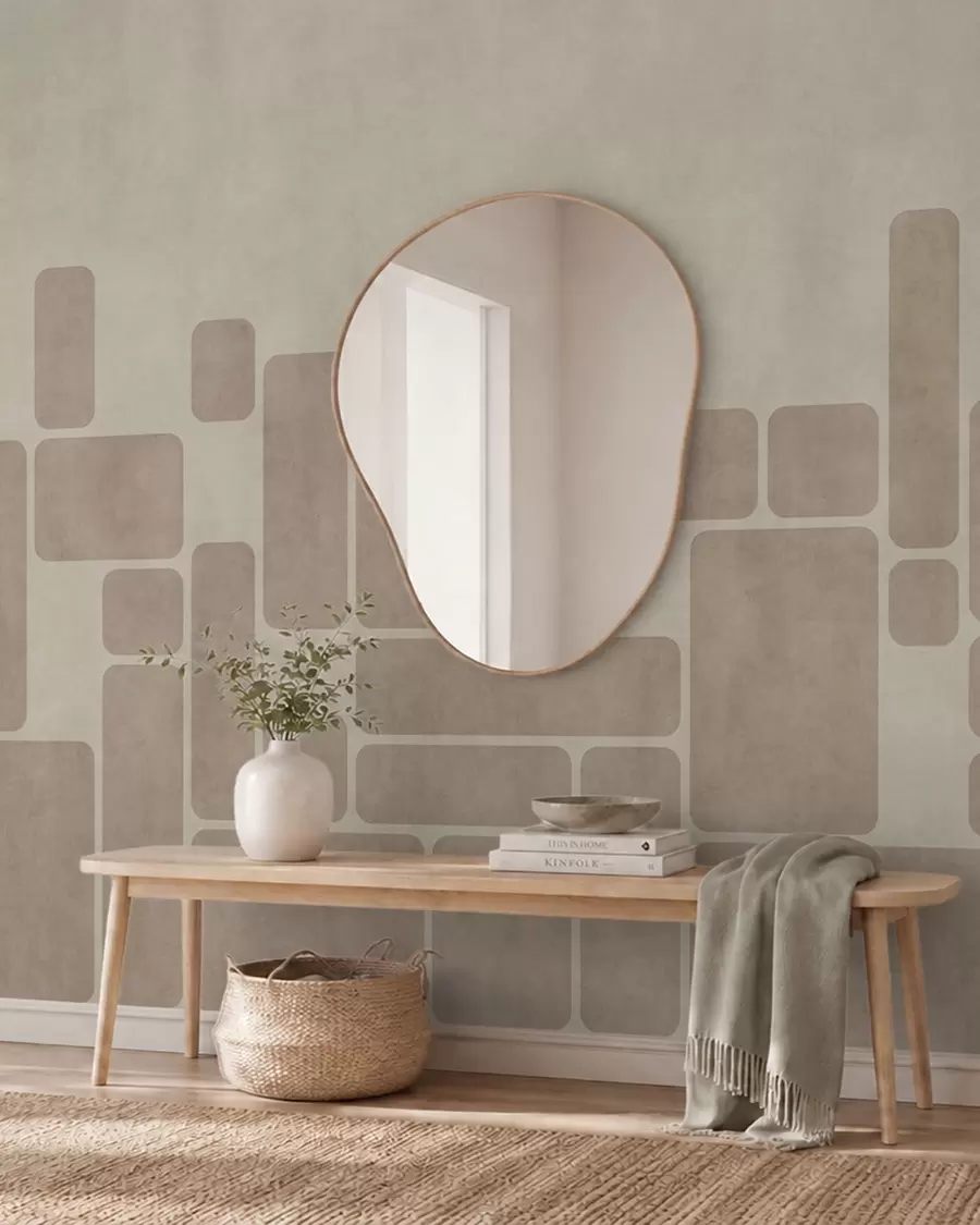 Fototapety Geometrický vzor so zaoblenými obdĺžnikmi w05141