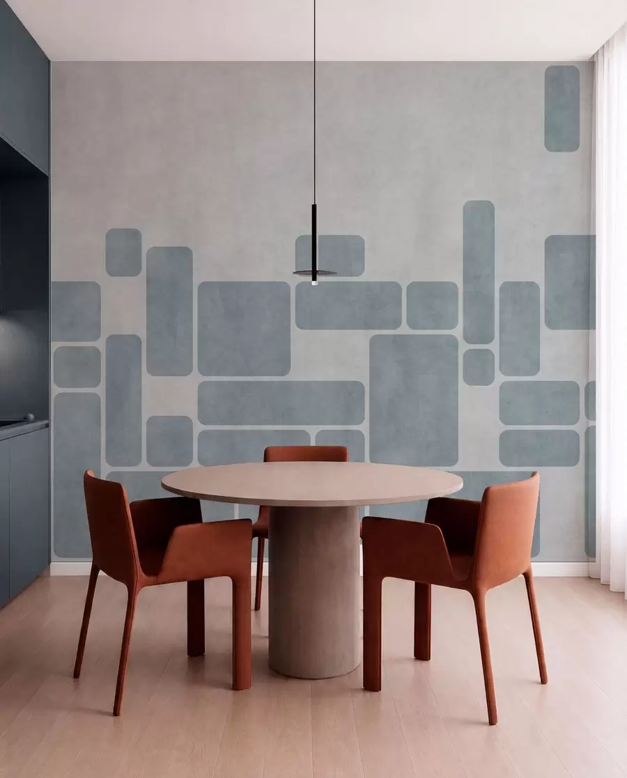 Fototapety Geometrický vzor v svetlo modrých odtieňoch w05141v2